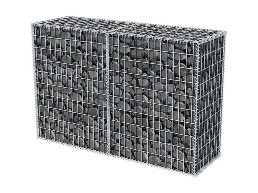 Gabion basket, galvanized steel, 150x50x100, 58268MTHP