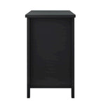 Farmhouse Black Solid Wood Entryway Storage Cabinet with 6 Drawers - 47.3" Long, 160 lb Capacity, Rustic Organizer for Hallway or Living Room