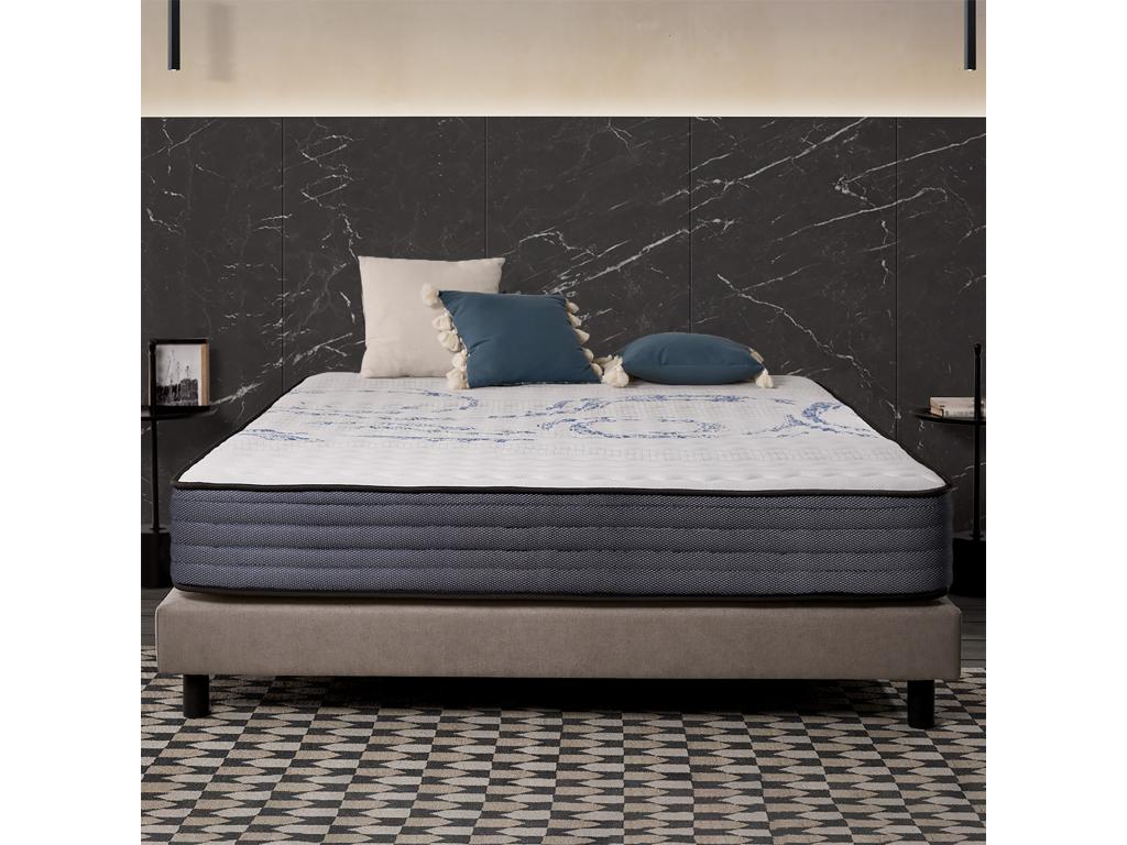 Bohometop Mattress 90x200 cm - High Resilience Foam - Blue Latex Comfort Layer - Extra Thick 24 cm Memory Foam - Comfortable Summer/Winter Sides - Antibacterial 70935XMTE