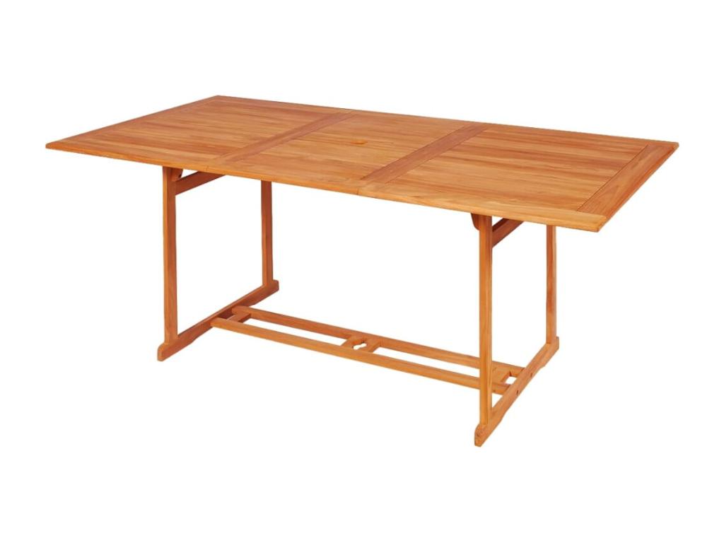 7-Piece Garden Dining Set with Cushions, Solid Teak Wood, Grey 06270EDJU