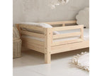 90x190 cm bed with guardrails and slatted base included, 10 cm legs, Bohometop 16665MJDQ