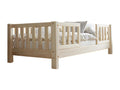 90x190 cm bed with guardrails and slatted base included, 10 cm legs, Bohometop 08641XFCX