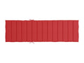 Red chaise lounge cushion 200x50x3 cm Homelumiere fabric