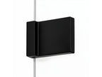 120x110cm Bohometop black corner shower enclosure with 2 pivot doors, 97997VPBI