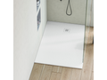 Bohometop extra-flat shower tray - Bohometop Texture in White Polyester Bohometop - L100xl140xh2.6cm - Bohometop 45992QODV