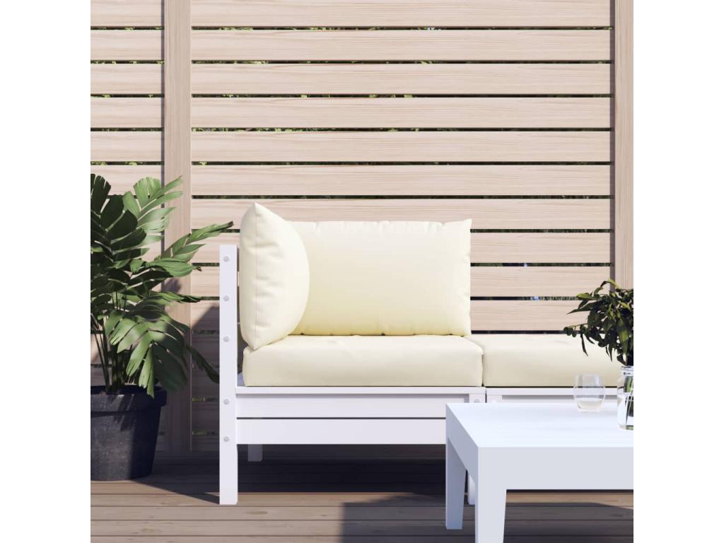 3-piece pallet cushions, cream white fabric, Nidchicshop 88823ITPW