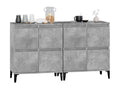2-piece sideboard set, concrete grey, 60x35x70 cm, engineered wood, 90142XBRY