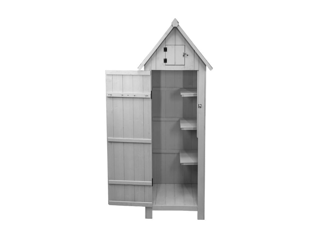 Wooden Garden Shed - Grey 43490EAWT