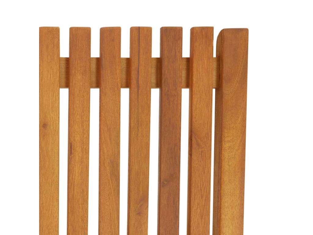 Chaise longue with cushion, solid wood, Bohometop 61730FBKT