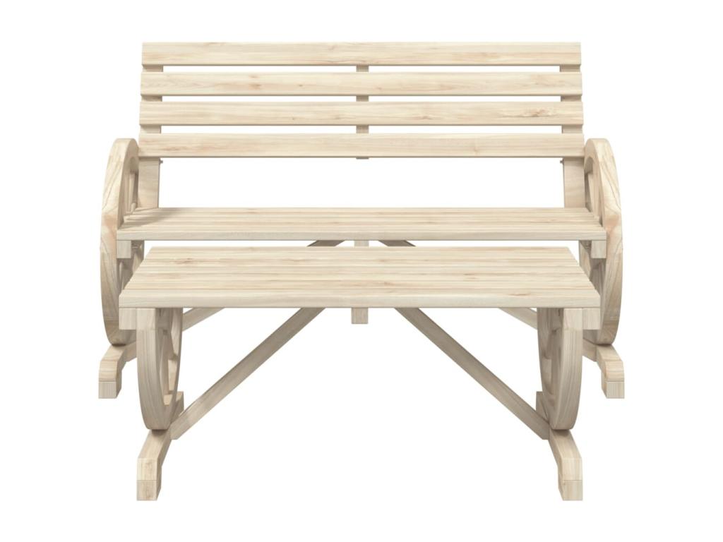 2-piece garden furniture set in solid fir wood 52614ALID