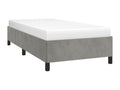 Light Grey Bed Frame 90x190 cm Velvet 76505XPYQ