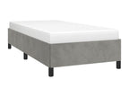 Light Grey Bed Frame 90x190 cm Velvet 76505XPYQ