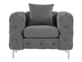 Bohometop armchair in anthracite velvet Bohometop 28262FLFR