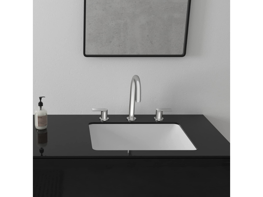 Bohometop 3-hole chrome mixer tap with pop-up waste and synthetic waste 24143UNIQ