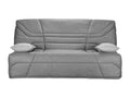Bohometop fabric click-clack sofa with storage, 14cm mattress, 193cm length - Grey, Bohometop 36649KLDX