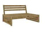 6-piece garden furniture set, impregnated pine wood, 16833HUWY