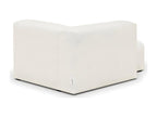 Modular left-hand corner chaise longue in ecru bouclé fabric - Bohometop 33749LPZR