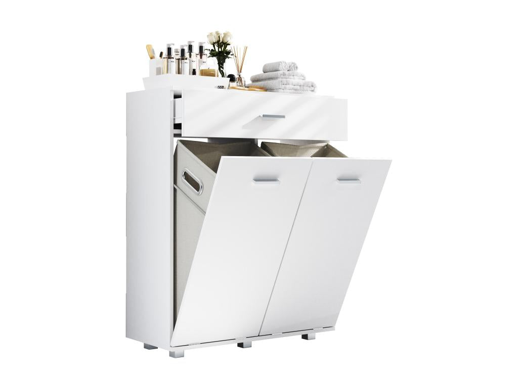 Bohometop Fabric Laundry Cabinet Laundry Hamper Laundry Basket Fabric Laundry Hamper Bohometop White 66199JKTT