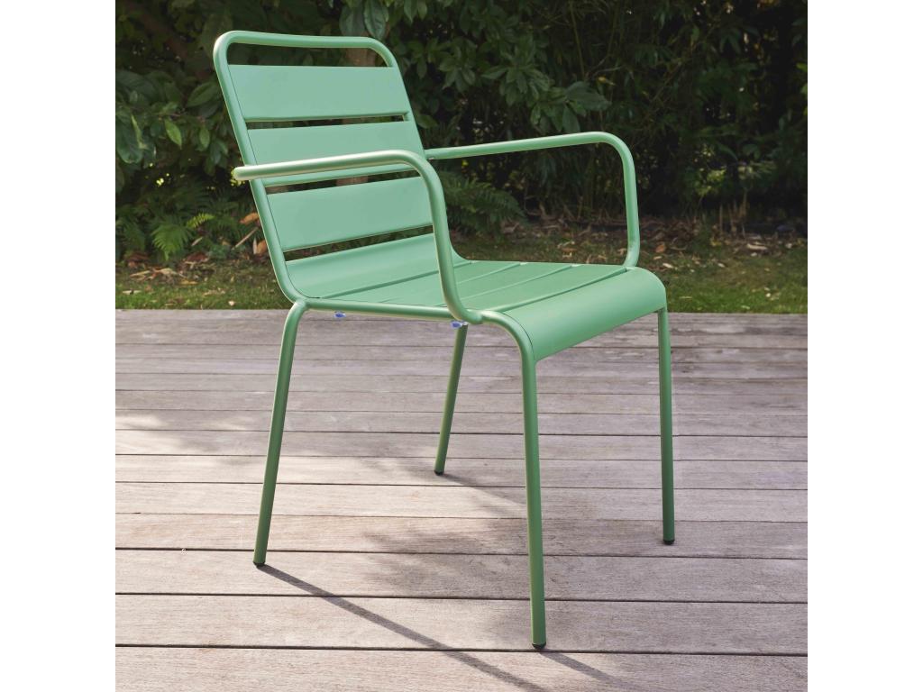 Bohometop 35696IGJO Green Metal Garden Chair