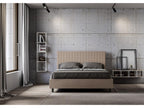 Nidchicshop 160x210cm Upholstered Double Storage Bed in Dove Grey Faux Leather 73027FMFQ