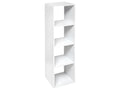 White 4-Compartment Storage Unit/Shelf, H 134 cm, 63142NWQT