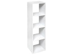White 4-Compartment Storage Unit/Shelf, H 134 cm, 63142NWQT