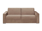 4-seater express convertible sofa in beige velvet - Nidchicshop sleeping area 160 cm wide - Nidchicshop 14 cm mattress 07085RKQN