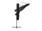 Cantilever parasol with steel pole, black, 250x250 cm, 62311CMOS