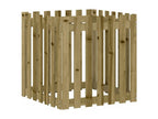 Planter with fence design 70x70x70 impregnated pine 85115SRNP