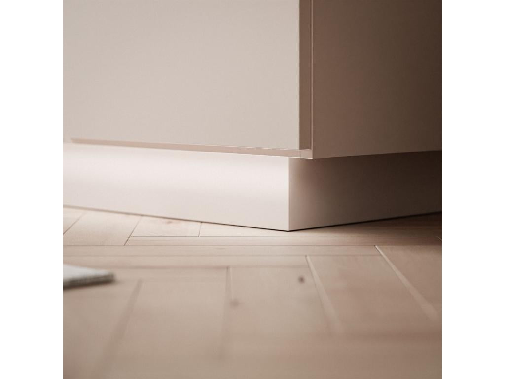 Nidchicshop 95cm Chest of Drawers with LED Lighting and Black Handles 20039KHGW