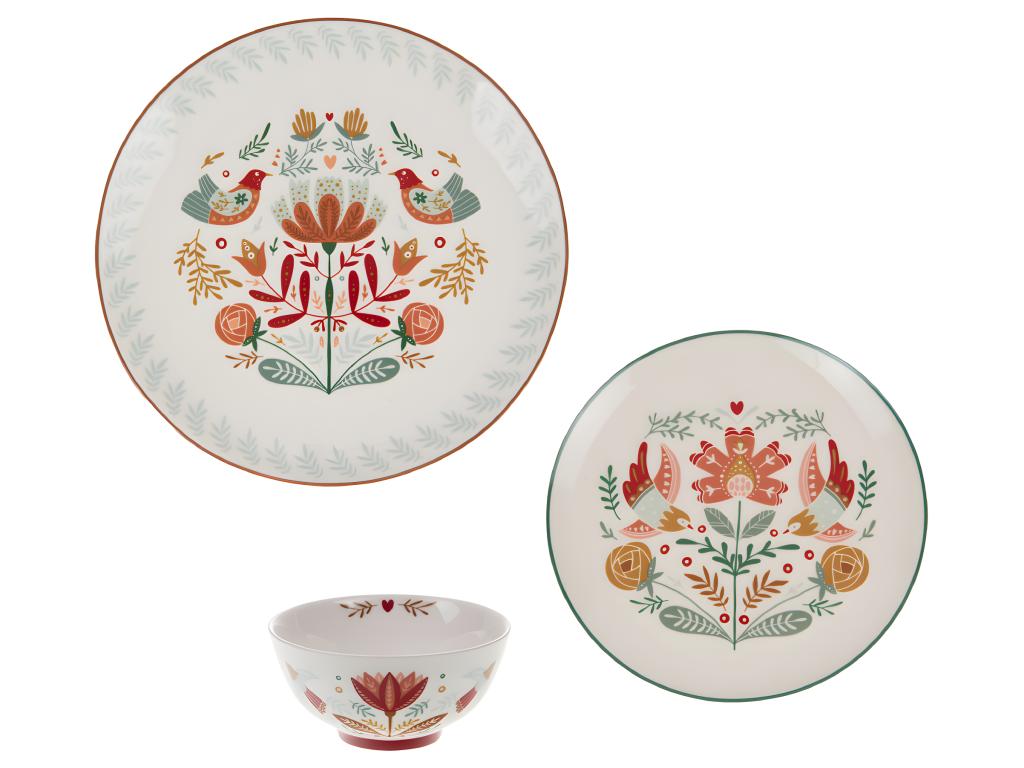 3-piece ceramic dinnerware set 28265QXVD