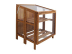 Mini hardwood garden greenhouse 60 cm 41650DXSM