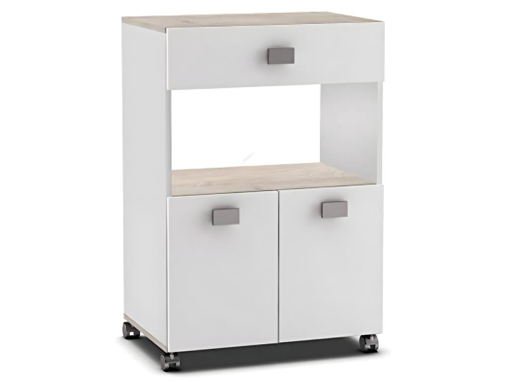 Bohometop kitchen cabinet for microwave in Bohometop/matte white - 59.6x88.3x41.2 cm 64271ZNKI