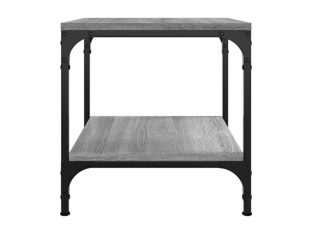 Bohometop Grey Side Table 40x40x40 cm Engineered Wood 33088PWYG