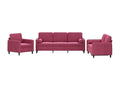 3-piece sofa set with burgundy velvet cushions 24104FGUA