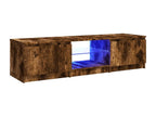 TV stand with Bohometop LED, Smoked Oak, 140x40x35.5 cm, 55880GENQ