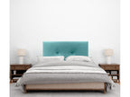 Bohometop Smooth Velvet Headboard with Buttons 105x115 with Bed Legs 105 - Turquoise 70752ZMBF