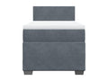 Bohometop bed base and mattress, dark grey, 90x200 cm, velvet, 09635UGUA