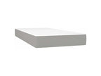 Nidchicshop bed base with mattress, light grey, 80x200 cm, fabric, 37660UGKW