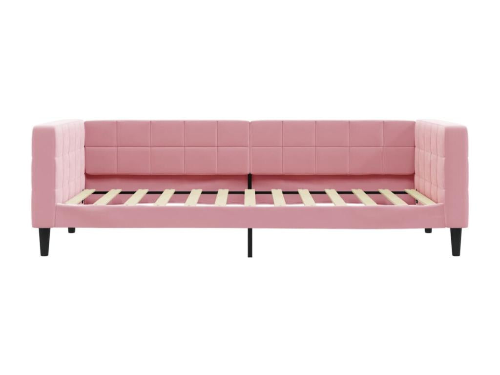 Pink daybed 100x200 cm velvet 25474KPPA