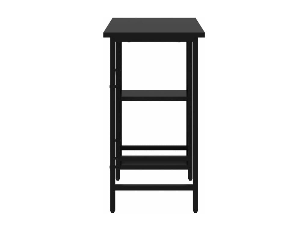 Silver metal desk/station table 80x40x72 cm 02 0023748 31830MORV