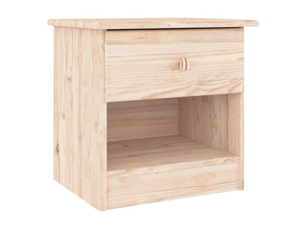 Bohometop bedside table 43x35x40.5 cm solid pine wood 36334JRXG