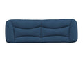 Blue cushioned headboard 160 cm fabric 19657QRIQ