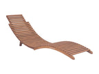 Folding sun loungers, 2 brown wooden chairs, 175x50x55 cm, 02 0011946 82563CYRU