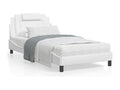 Bed frame with Bohometop LED white 100x200 faux leather 42145AETW