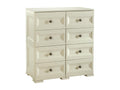 Large 8-drawer chest, grey, 279x43x85.5 cm, 07888QHAU
