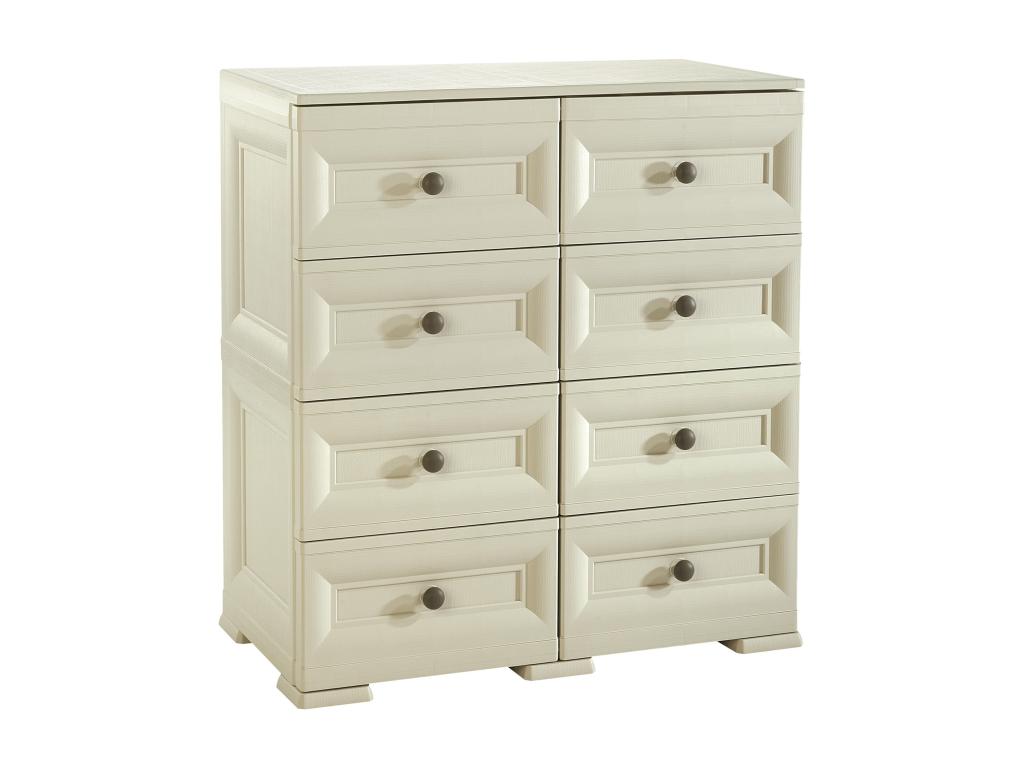 Large 8-drawer chest, grey, 279x43x85.5 cm, 07888QHAU