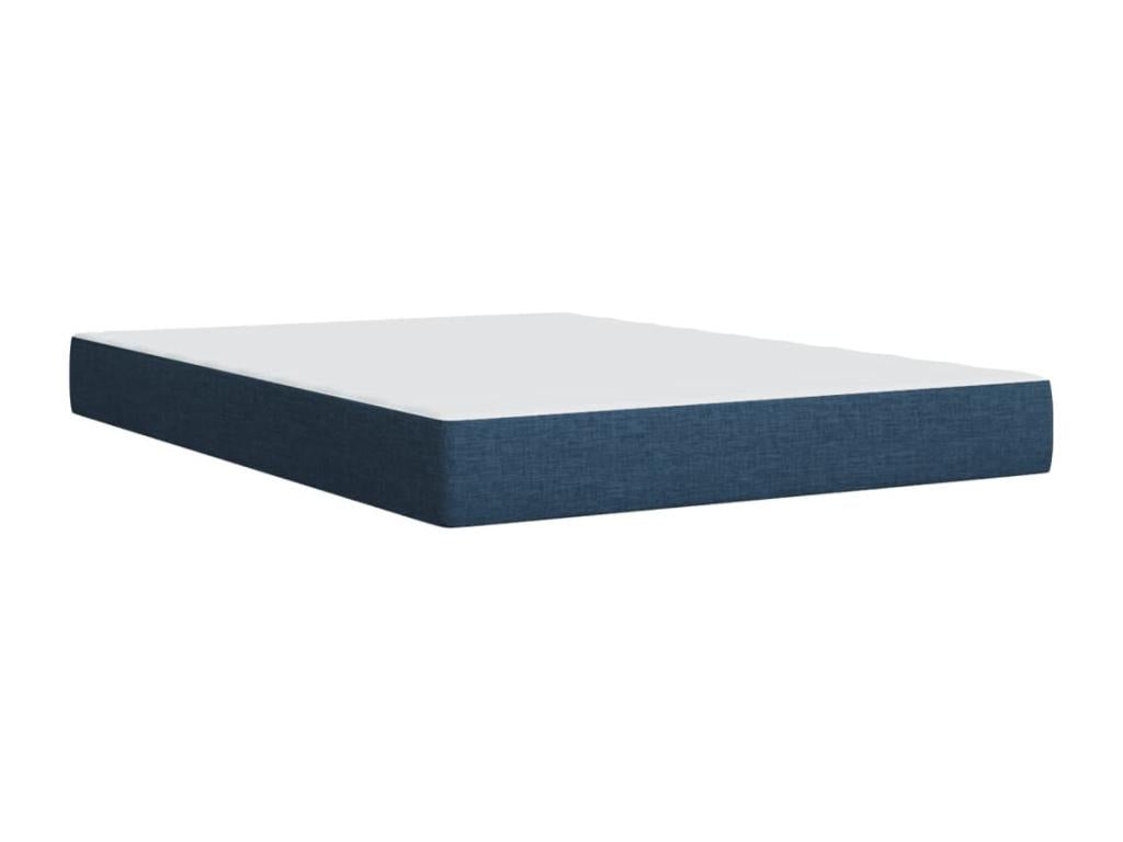 Bohometop bed base with mattress, blue, 140x200 cm, fabric, 74375XZRD