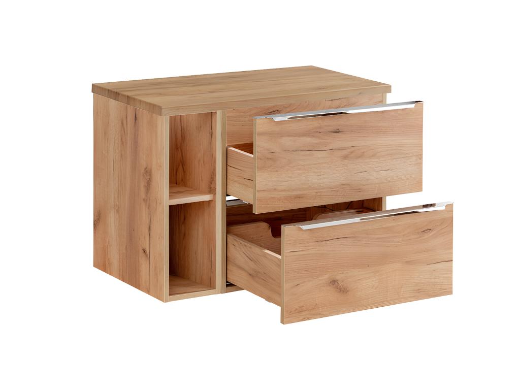 80cm Vanity Unit with 2 Niches, Nidchicshop Wood 40804VNCN