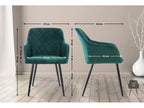 Set of 2 gondola chairs - Velvet/Metal - Green - Bohometop 64237HIEN
